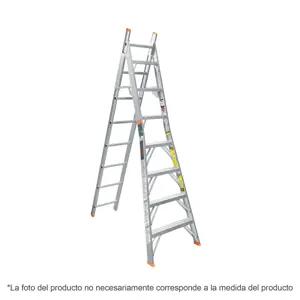 ESTU-4A Escalera tubular plegable de 4 peldaños aluminio Truper