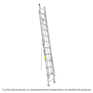 Escalera de extensión, tipo III, 16 peldaños, Truper