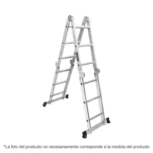 101905 / ESMU-108 Escalera multiposición 8 peldaños, Tipo I, Truper