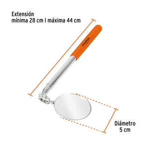 Espejo circular telescópico de inspección, 5 cm, Truper