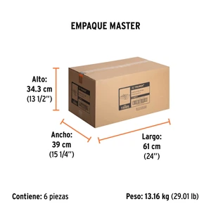 Estufilla portátil para gas, encendido electrónico, Truper