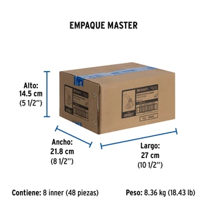 Válvula de esfera de latón, soldable 3/4
