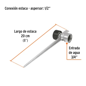 Estaca metálica universal 8