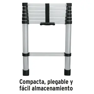Truper Escalera telescópica,13 peldaños, tipo II, capacidad 102kg