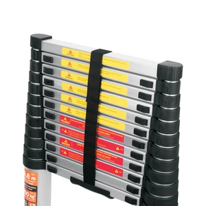 Truper Escalera telescópica,13 peldaños, tipo II, capacidad 102kg