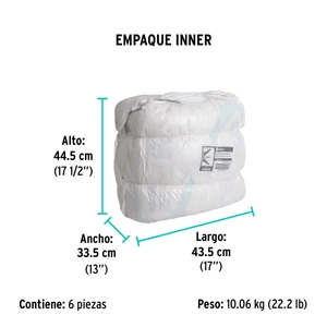 Bolsa de 1/2 kg de estopa color blanca, KLINTEK