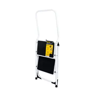 24119 / ESTU-2PB Escalera tubular, plegable, 2 peldaños con barandal, Pretul