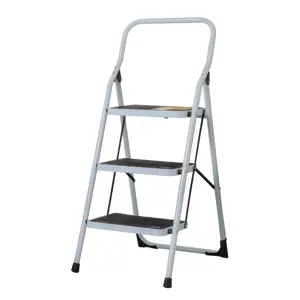 Escalera tubular, plegable, 3 peldaños, Pretul