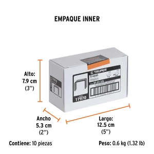 Caja con 1000 grapas 1/4