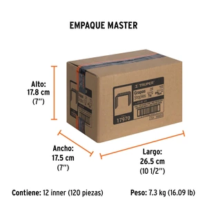 Caja con 1000 grapas 1/4