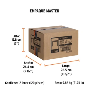 Caja con 1000 grapas 3/8