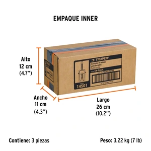 Extractor de poleas, pata de cabra, Truper