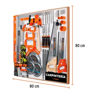 Truper Exhibidor de Carpintería, 80x80 cm, 1 tablero