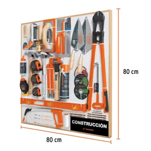 Truper Exhibidor de Construcción, 80x80 cm, 1 tablero