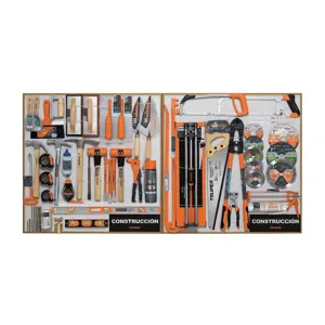 55906 / EX80-CON-2T Truper Exhibidor de Construcción, 80x80 cm, 2 tableros
