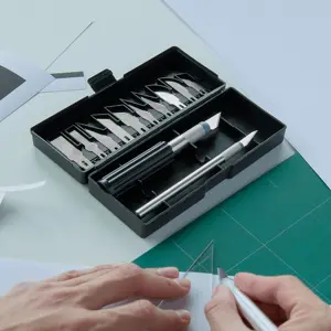Juego de exactos con 13 cuchillas en estuche, PRETUL