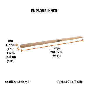Extensión de 3.6 m de fibra de vidrio para rodillo, Truper