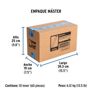 Foset Extensión 15 cm latón cromado para contra de lavabo, 1-1/4
