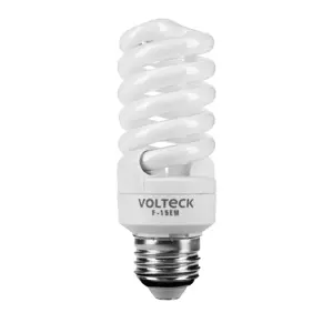 48204 / F-15EM Lámpara espiral mini T2 15 W luz de día en blíster, Volteck