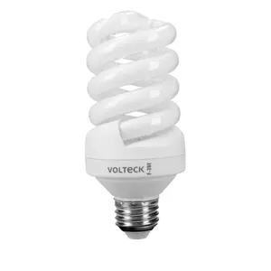 48213 / F-20E Lámpara espiral T4 20 W luz de día en blíster, Volteck
