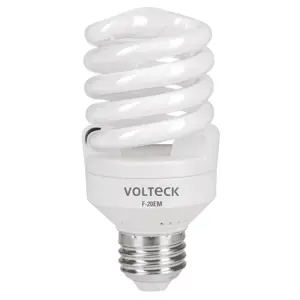 48206 / F-20EM Lámpara espiral mini T2 20 W luz de día en blíster, Volteck