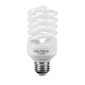 46838 / F-23EM Lámpara espiral mini T2 23 W luz de día en blíster, Volteck