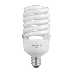 46828 / F-45E4 Volteck Lámpara espiral T4 45 W alta potencia luz de día, caja