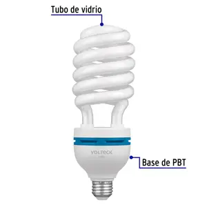 Volteck Lámpara espiral T5 45 W alta potencia luz de día, caja