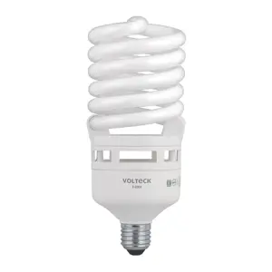 46830 / F-65E4 Volteck Lámpara espiral T4 65 W alta potencia luz de día, caja
