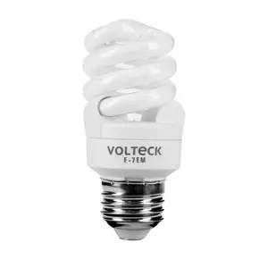 Lámpara espiral mini T2 7 W luz de día en blíster, Volteck