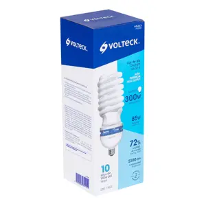 Volteck Lámpara espiral T5 85 W alta potencia luz de día, caja