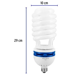 Volteck Lámpara espiral T5 85 W alta potencia luz de día, caja
