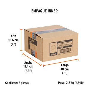 Truper Flexómetro Auto-Lock contra impactos 5.5 m cinta 25 mm