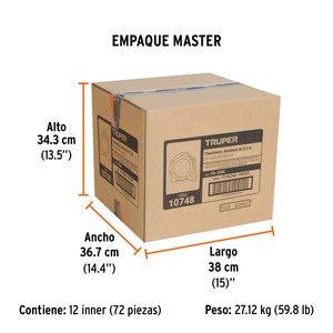 Truper Flexómetro Auto-Lock contra impactos 5.5 m cinta 25 mm