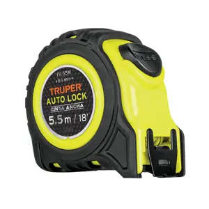 10748 / FA-55M Truper Flexómetro Auto-Lock contra impactos 5.5 m cinta 25 mm