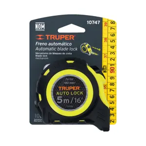 10747 / FA-5M Flexómetro Auto-Lock contra impactos 5 m cinta 19 mm, Truper