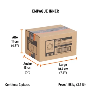 Flexómetro Auto-Lock contra impactos 8 m cinta 25 mm, Truper