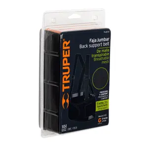 Faja lumbar de malla transpirable, talla G, Truper