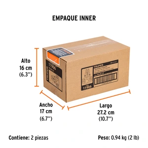 Faja lumbar de malla transpirable, talla G, Truper