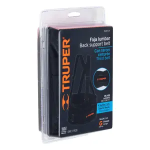 14217 / FAJA-LX Faja lumbar con tercer cinturón, talla G, Truper