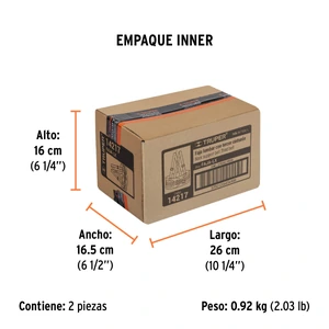 Faja lumbar con tercer cinturón, talla G, Truper