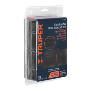 Faja lumbar tipo cinturón de malla transpirable, M, Truper