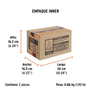 Faja lumbar con tercer cinturón, talla M, Truper