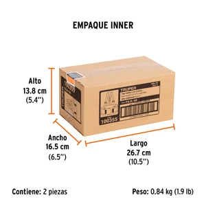 Faja lumbar naranja c/cintas de alta visibilidad, CH, Truper