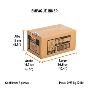 Faja lumbar naranja c/cintas de alta visibilidad, XG, Truper
