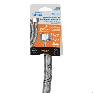 Manguera para boiler, acero inox, 1/2