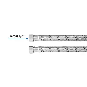 Manguera para boiler, acero inox, 1/2