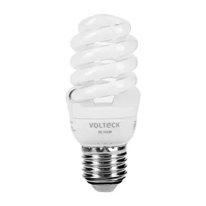 48503 / FC-11EM Lámpara espiral mini T2 11 W luz cálida en blíster, Volteck