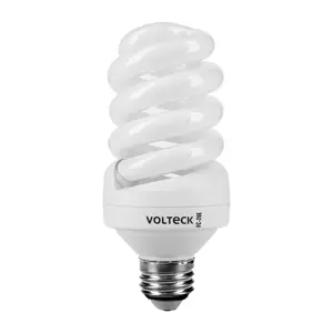 48214 / FC-20E Lámpara espiral T4 20 W luz cálida en blíster, Volteck