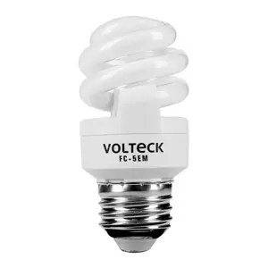 Lámpara espiral mini T2 5 W luz cálida en blíster, Volteck